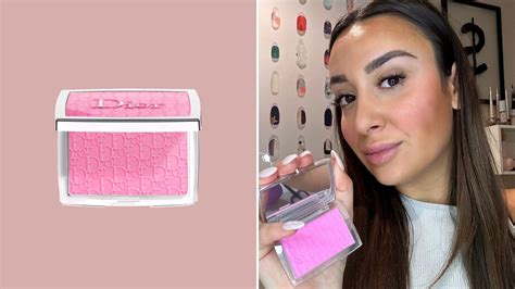 dior blush in pink|dior blush with flushed cheeks.